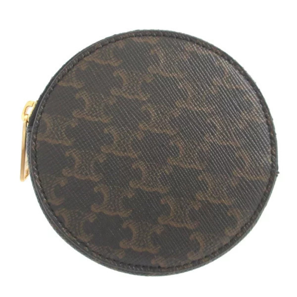 Celine Triomphe Black coin case Wallet